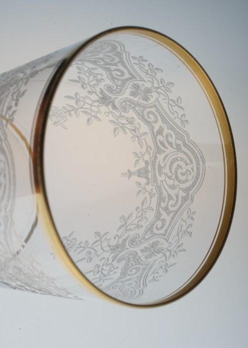 Baccarat Medicis Gold rim Tumbler_c0108595_23185533.jpeg