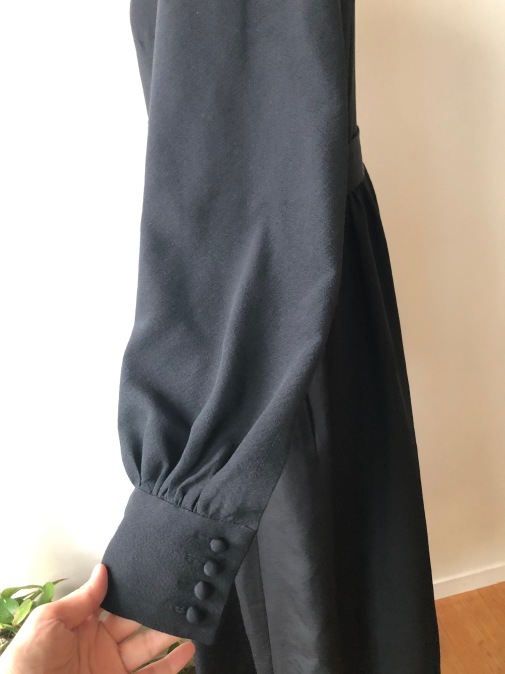 着物着物リメイク・喪服のお着物からピンタックギャザーワンピース_d0127925_17363326.jpg