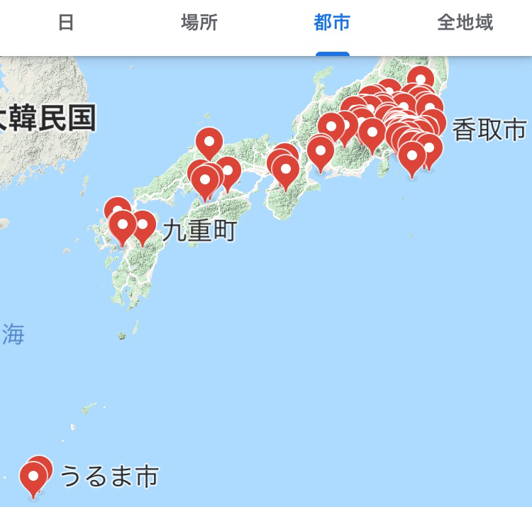 【約地球3/4周だった】2019年国内での移動距離 ~Google Maps Timeline から_b0008655_23115581.jpg