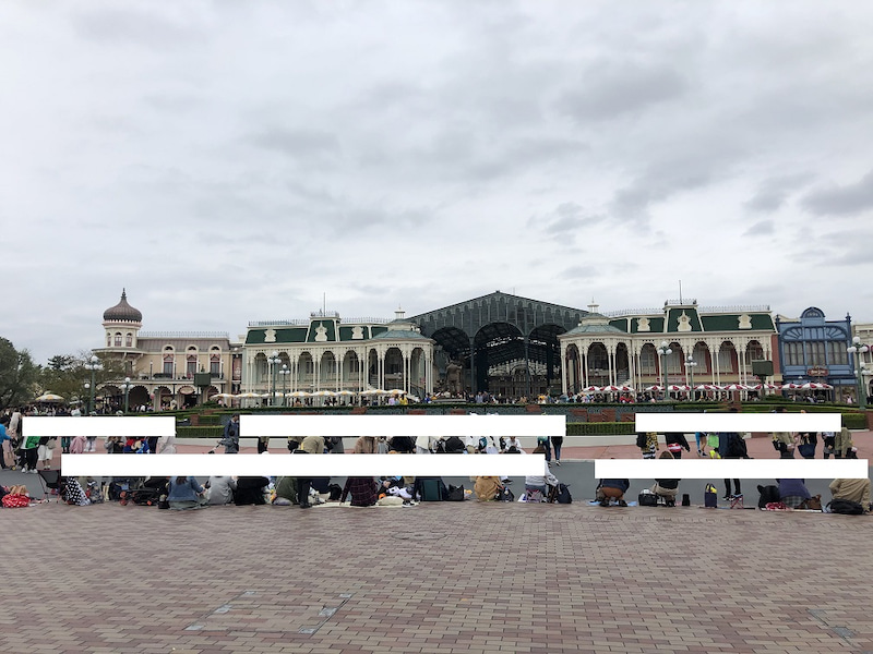 パレード地蔵 開かずのパレル スプーキーboo終了直後のパレードルート 東京ディズニーリポート