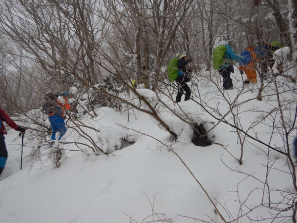 雪山登山 ツボ足初体験 檸檬のつぶやき