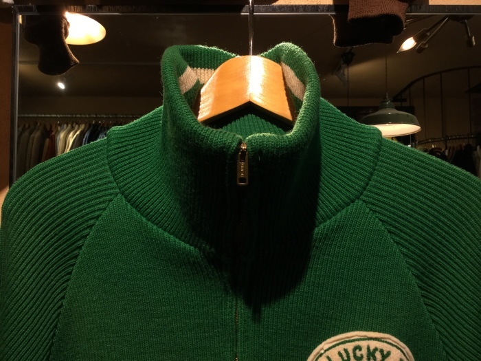 N.O.S. ~70's Lasley Knitting Co. wool cardigan : BUTTON UP