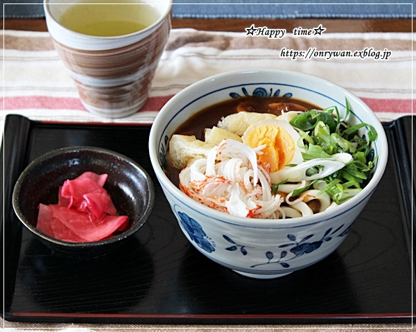 休日ランチはカレーうどんとクラブハリエ・ショコラバウム♪_f0348032_16231807.jpg