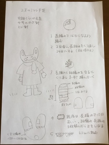 2歳の子のミトン手袋の作り方 さとうさの手作り日記 2歳の子のミトン手袋の作り方 さとうさの手作り日記