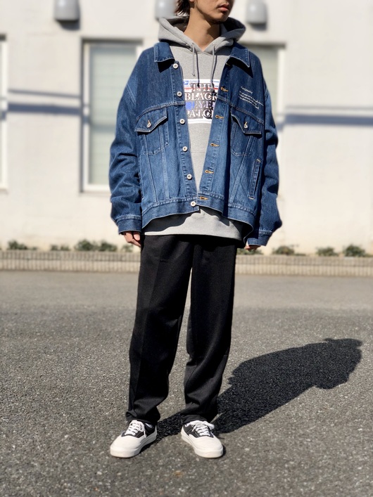 doublet silk denim blouson