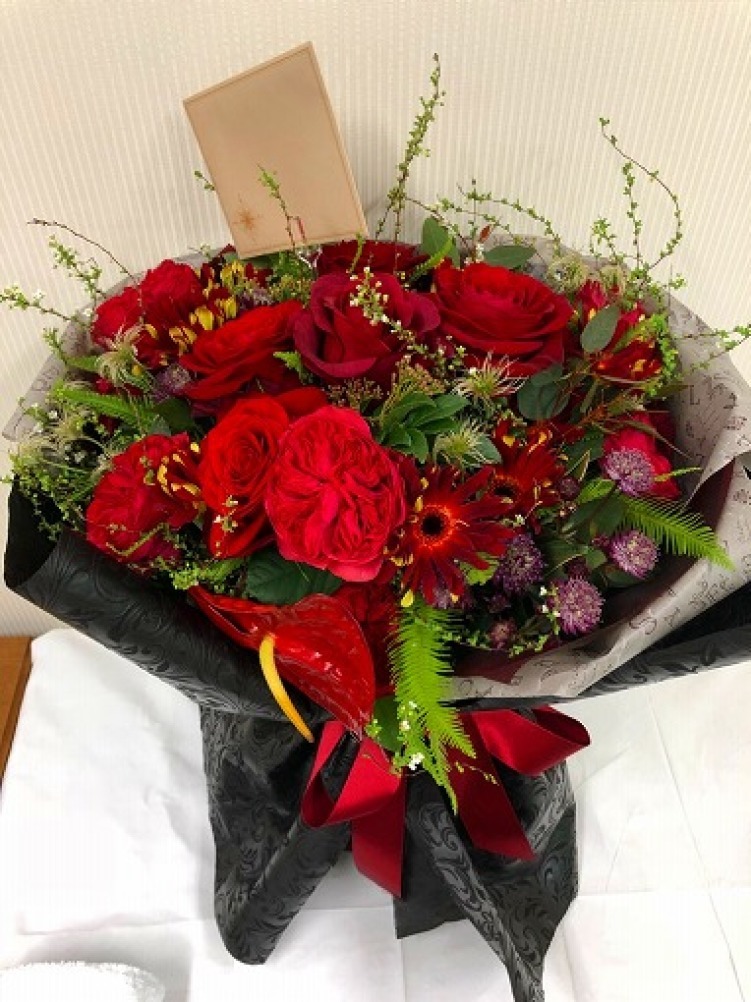 バレンタインデーの花束_a0152501_16171419.jpg