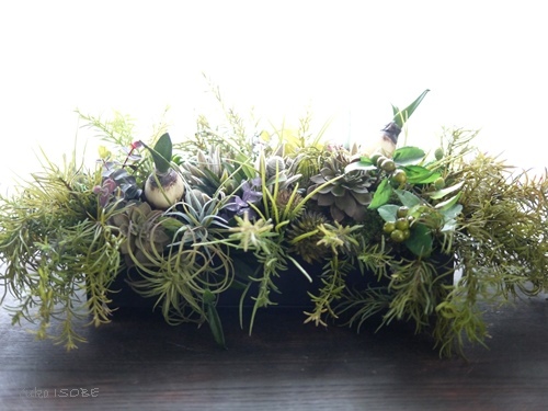 多肉植物のアレンジメントとティータイム_a0169924_09582968.jpg