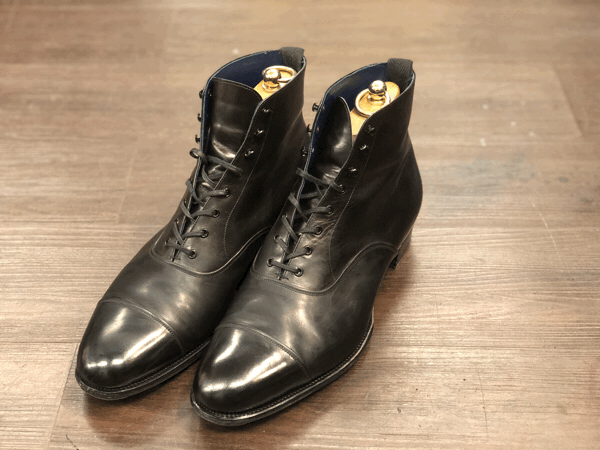 三陽山長 ストレートチップブーツ くつ磨き : 靴とバッグの修理店 ...