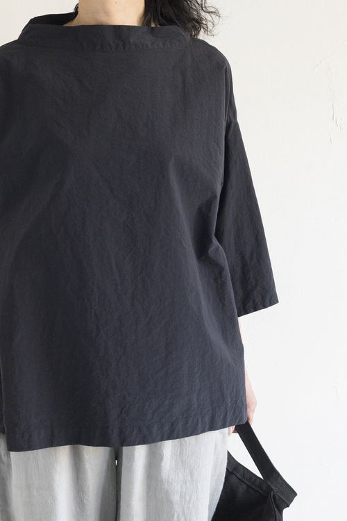 ゴーシュ リネンコットンスラブ カーブワイドパンツ : un.regard.moderne