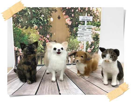 【中山みどりの羊毛フェルトで愛犬・愛猫作り講座】生徒さんの作品です♪_c0357605_09082136.jpg