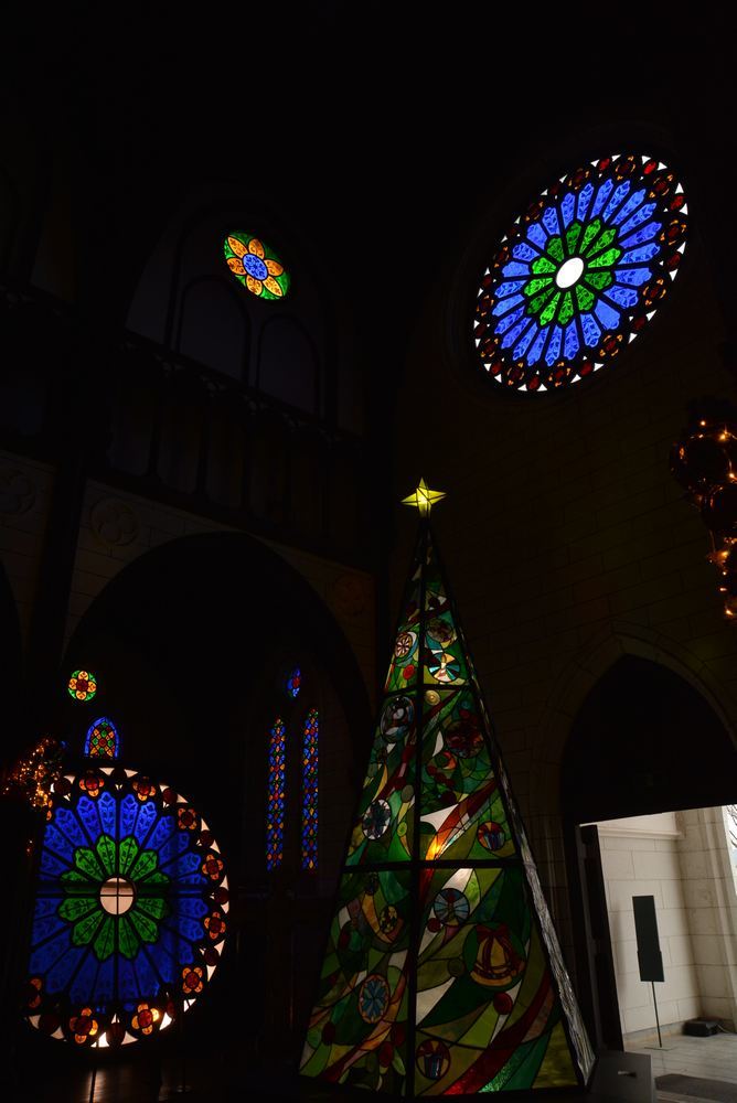 聖ザビエル天主堂内のクリスマスイルミネーション2019(遅まきですが)_e0373930_20591765.jpg