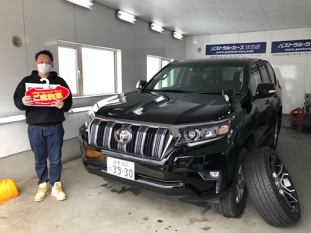 ★ランクルプラド現行型　ご成約頂きましたッ！(*^_^*)★（白石店）_c0161601_11514008.jpg
