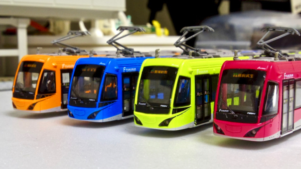 鉄道模型／鉄道コレ］福井鉄道 F1000形 F1004 FUKURAM ピンク : 新