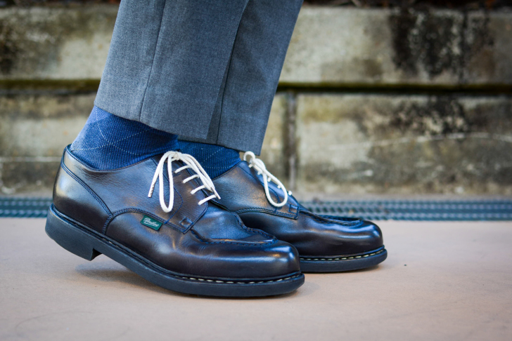 M*O様 Paraboot シャンボード レザーシューズ　DELAVE BLUE Paraboot シャンボード レザーシューズDELAVE BLUE