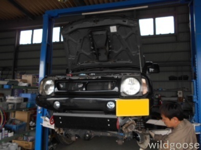 JB23ジムニー ハンドルシミー修理中(*^ο^)_c0213517_15531176.jpg