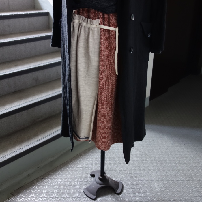 aitique duster coat ＋ frenchfarmers skirt / La garbo_e0130546_16395126.jpg