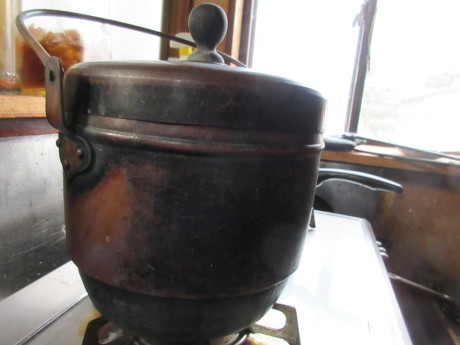 塩漬けの山ウド・鎚起銅器_a0203003_19260504.jpg