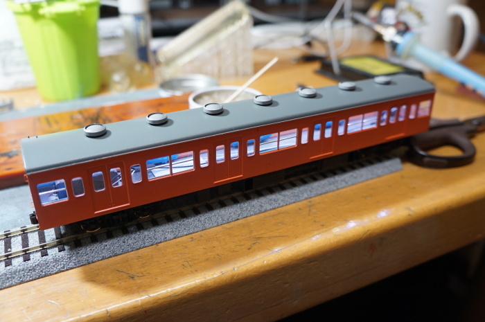 【鉄道模型・ＨＯ】秩父鉄道1000系電飾完了_c0162772_23565640.jpg
