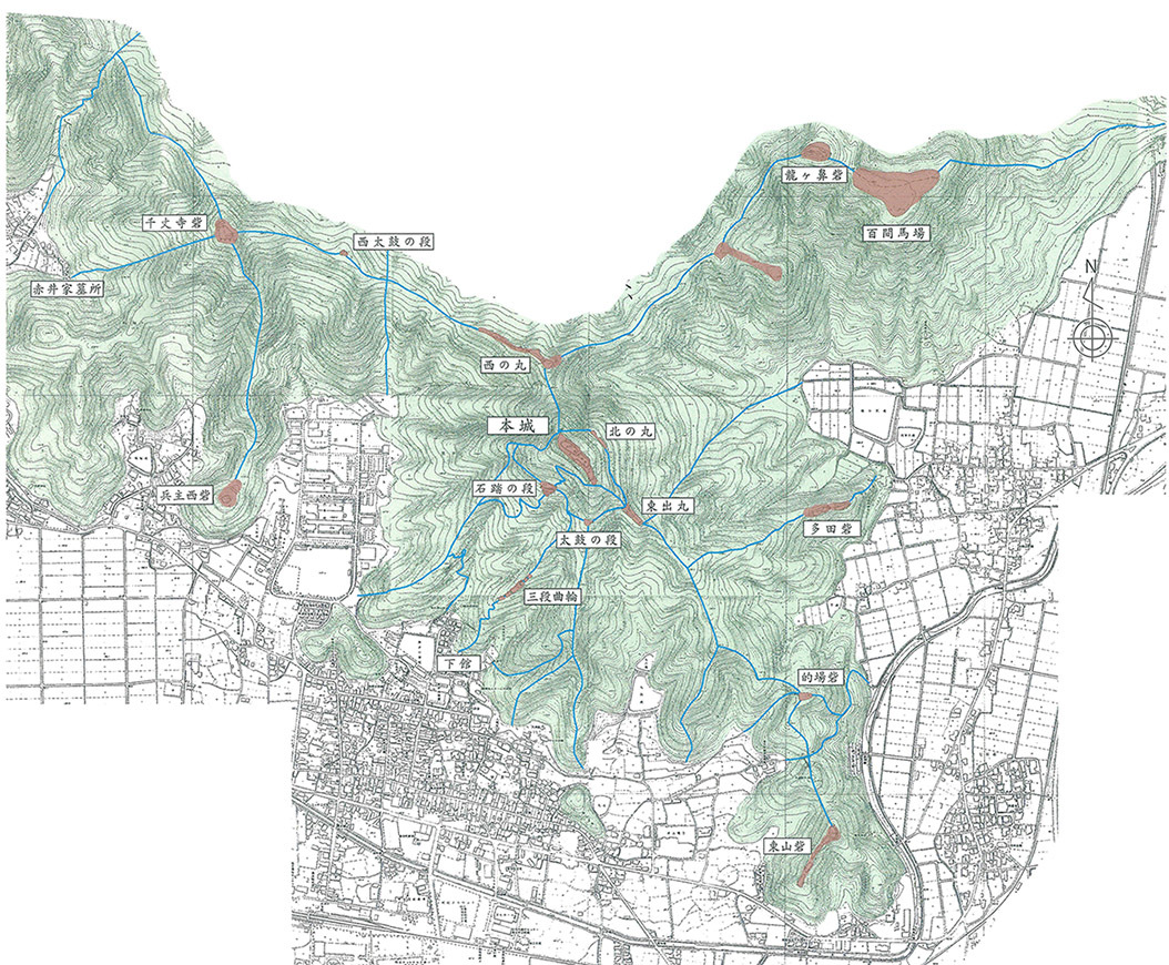 丹波の赤鬼の居城、黒井城攻城記。　その２　＜登山道～石踏の段＞_e0158128_14542834.jpg