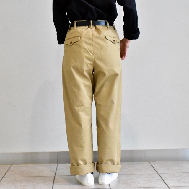 A VONTADE::Type45 Wide Fit Chino Trousers : JUILLET A VONTADE::Type45 Wide Fit Chino Trousers : JUILLET