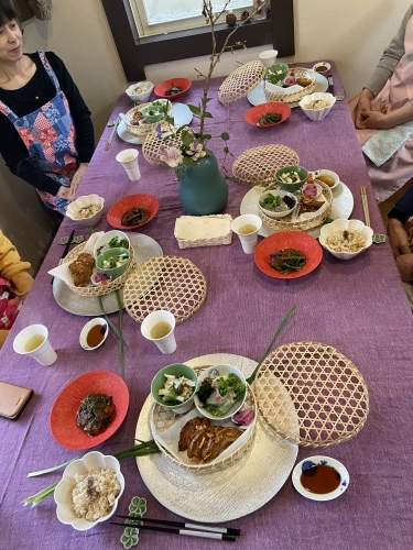 弥生の料理クラス こんな時こそ 桜が満開 _b0346442_11392628.jpeg