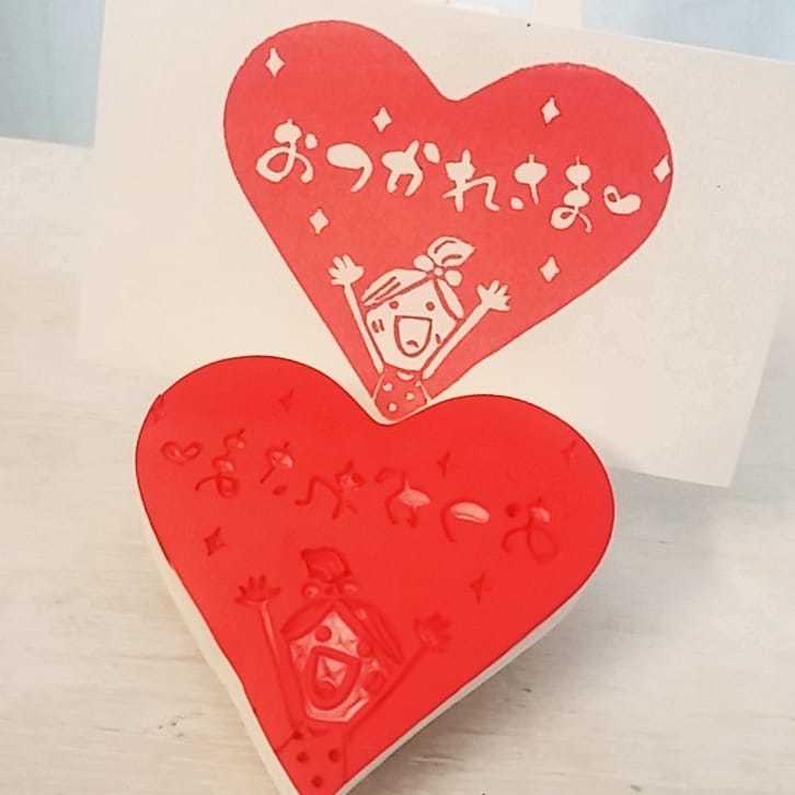 ハートの型抜き消しゴムでおつかれさまはんこ Kedi Kedi ハートの型抜き消しゴムでおつかれさまはんこ Kedi Kedi