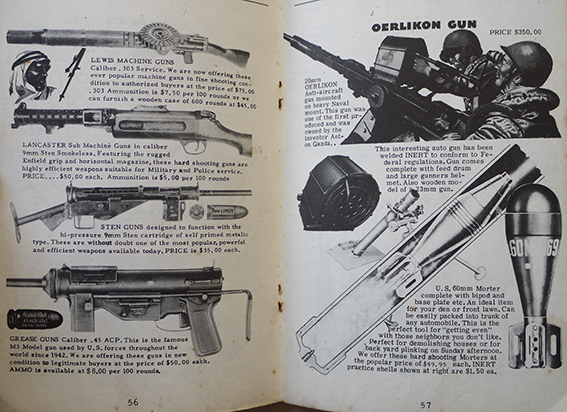英文)実銃・武器カタログ ライフル/ピストル/銃弾/他 1963年 : 古書 古群洞 kogundou60@me.com 検索窓は右側中央にあります。検索文字列は左詰めで検索して下さい。(文字列の初めに空白があると検索出来ません) 英文)実銃・武器カタログ ライフル/ピストル/銃弾/他 1963年 : 古書 古群洞 kogundou60@me.com 検索窓は右側中央にあります。検索文字列は左詰めで検索して下さい。(文字列の初めに空白があると検索出来ません)
