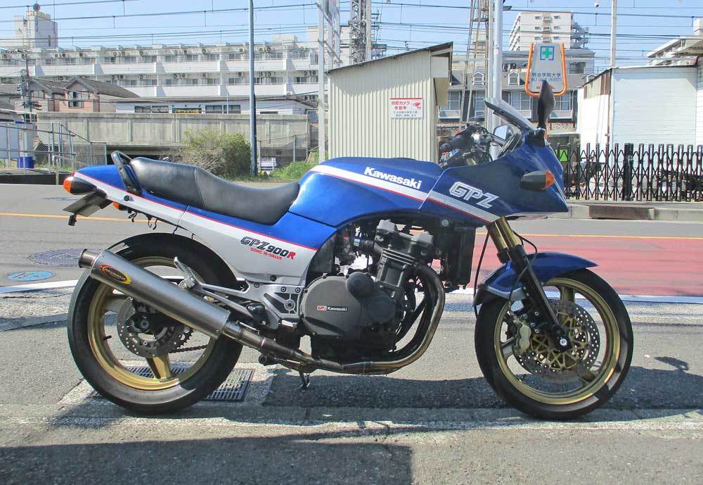 S田サン号 GPZ900Rニンジャに塗装済みPVMホイールを装着ーー(^O^)／ （Part1）_f0174721_14441832.jpg