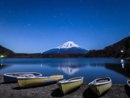 3 5 6富士山上空の星空 精進湖 本栖湖 ダイヤモンド 追っかけ記録