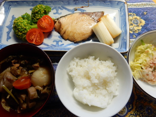 ’20,3,7(土)母の着物とブリの照り焼き!_f0060461_10422598.jpg