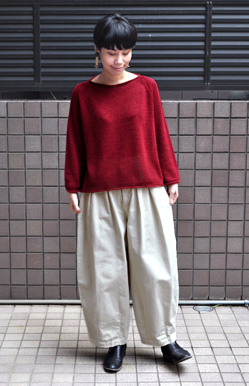 ベルギーリネン ショート丈ニット / FACTORY_d0193211_14281352.jpg