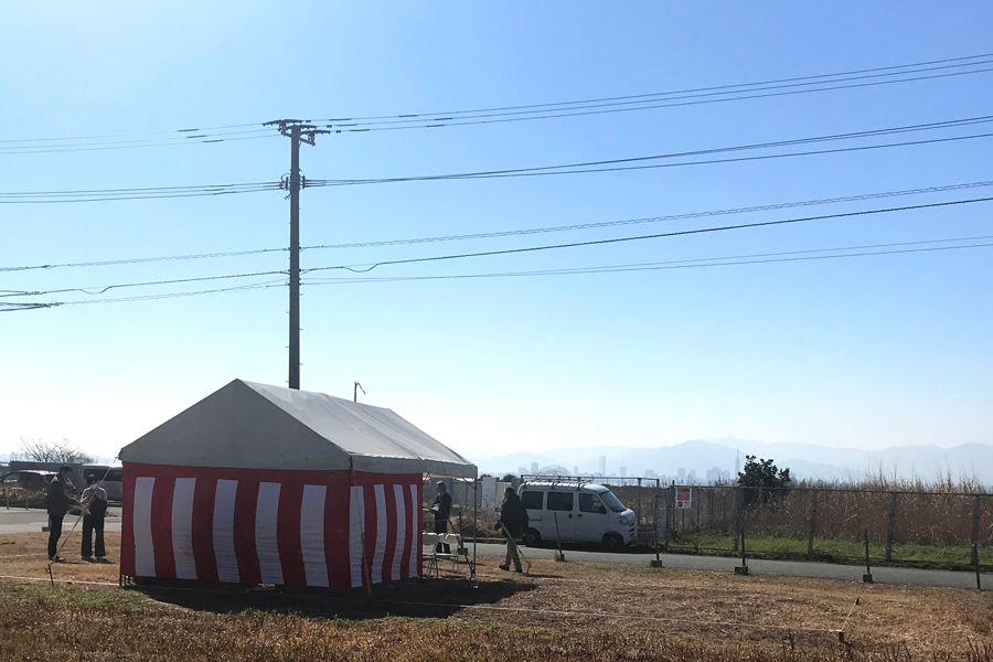 海を望むモダンな家の地鎮祭でした_e0029115_07414607.jpg