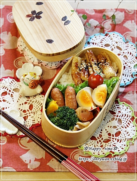 竹輪の照り焼き弁当と虹~♪_f0348032_16452010.jpg