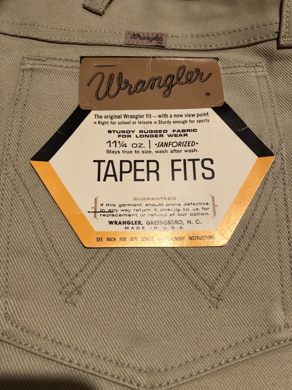 アメリカ仕入れ情報#39 3/14入荷! デッドストック 60s ベル付き WRANGLER 77MWZ JEANS_c0144020_21350878.jpg