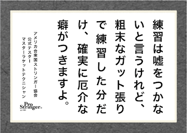 練習は嘘をつかない は嘘ですよ プロストリンガー公式ブログ テニス客のレベルは所有するラケットの状態で正確に診断できる By Usrsaオフィシャルテスター