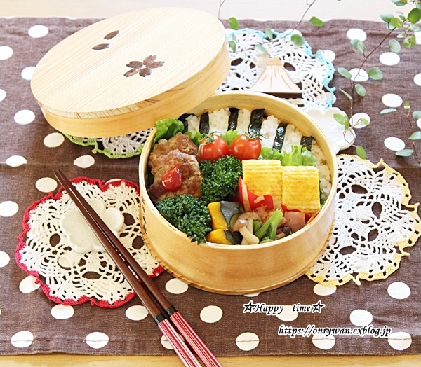 豆腐入りハンバーグ弁当とお弁当抗菌シートとネイル♪_f0348032_16410482.jpg