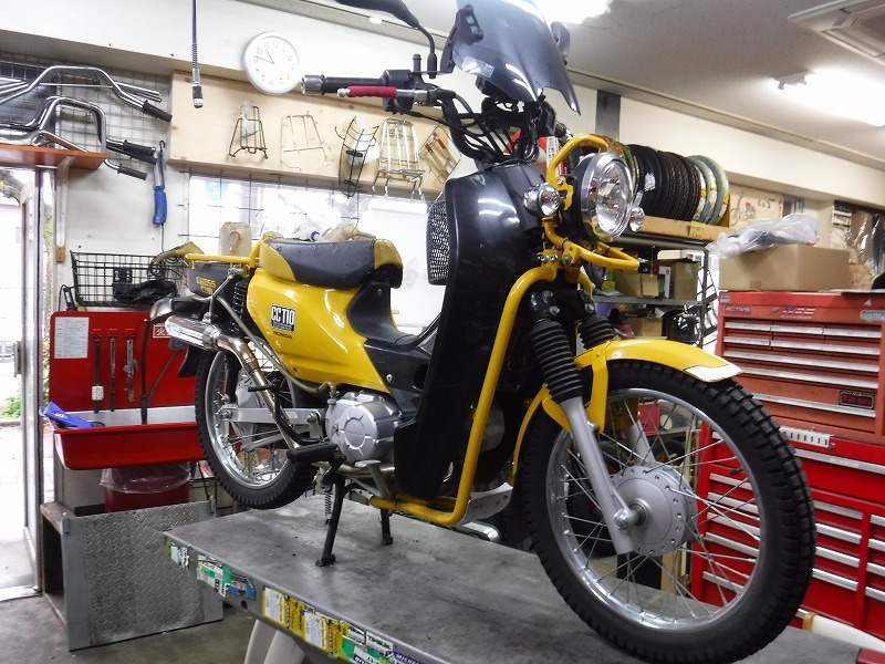 クロスカブ 超なんちゃらキット取り付け モーターヘッド サイクルショップ