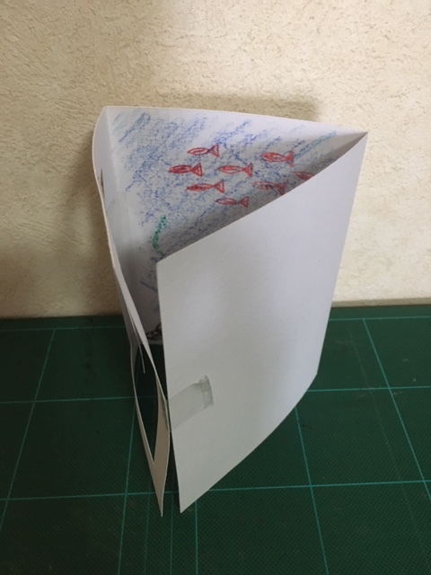 おうちで過ごすこと（簡単工作：３Ｄアート風カード）_a0269923_18224142.jpg