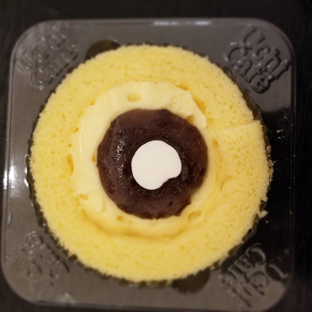 ローソンマチカフェ・春カップ ＊ ぷるぷるのさくら餅 ＆ 八天堂コラボのあんバタかすたーどロール♪_f0236260_23260174.jpg