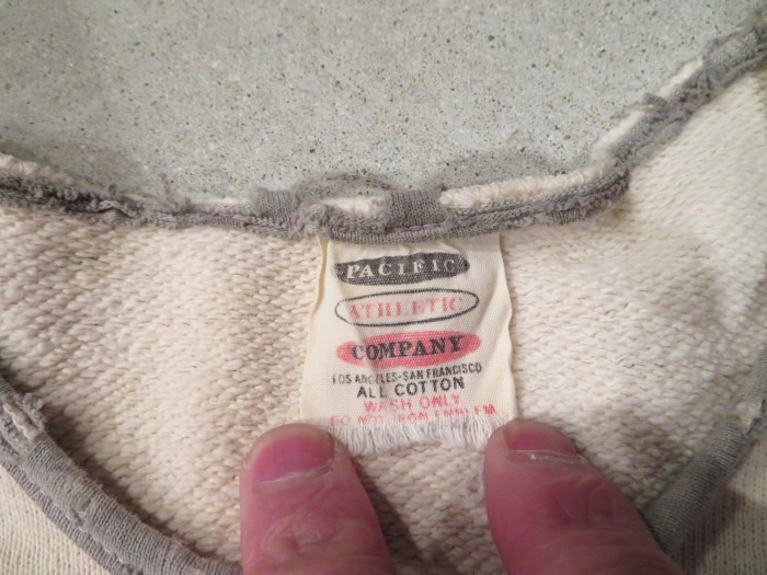 60s PACIFIC ATHLETIC COMPANY ヴィンテージスウェット