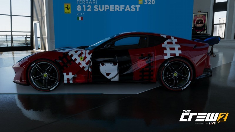ゲーム「THE CREW2 未完成の痛車でライブリワード探しの旅」_b0362459_21445423.jpg