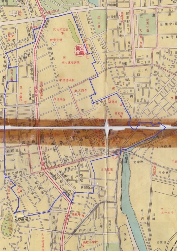 60年前の和歌山市街図 団塊世代高齢者の独白 兼吹上小学校同窓会ブログ 60年前の和歌山市街図 団塊世代高齢者の独白 兼吹上小学校同窓会ブログ