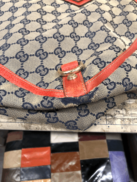 GUCCI グッチ バッグ 底破れ 修理 : 靴とバッグの修理店グレイズ