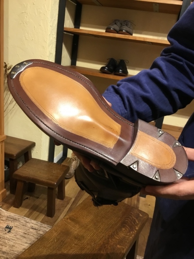 【RED WING】エンジニアブーツをリラストしました:後編(つりこみから底付けまで)_f0283816_10133572.jpg