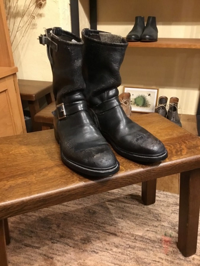 【RED WING】エンジニアブーツをリラストしました:後編(つりこみから底付けまで)_f0283816_10172643.jpg