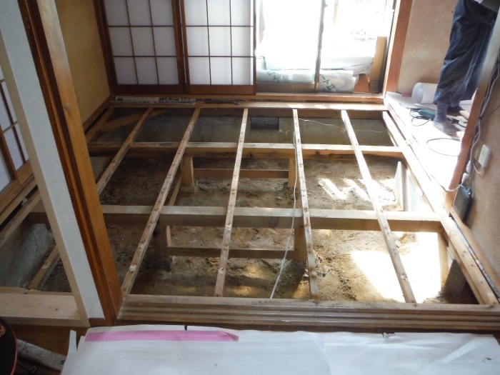 床断熱他 和室4 5畳 6畳間の床断熱 市原市リフォーム店の社長日記 日日是好日
