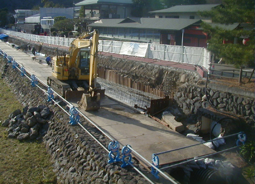 ●渡月橋上流左岸河道整備、その10_d0053294_10514187.jpg