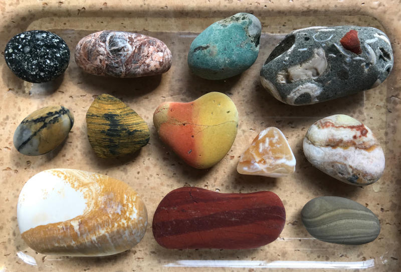 海で拾った石 大洗の海で拾った石