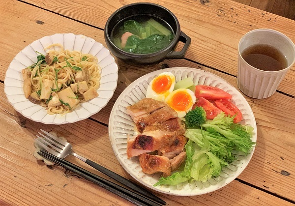 トマトと椎茸の栽培経過♪ と おうちごはん_d0249193_17541037.jpg