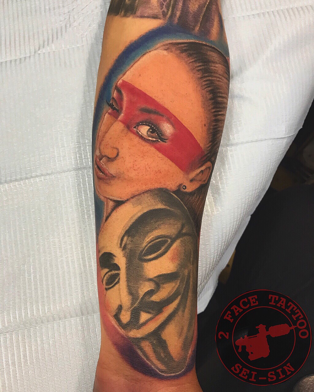 菜々緒ちゃん アノニマス ポートレート 2face Tattoo Studio Japan 千葉県木更津市 刺青処 聖針 菜々緒ちゃん アノニマス ポートレート 2face Tattoo Studio Japan 千葉県木更津市 刺青処 聖針